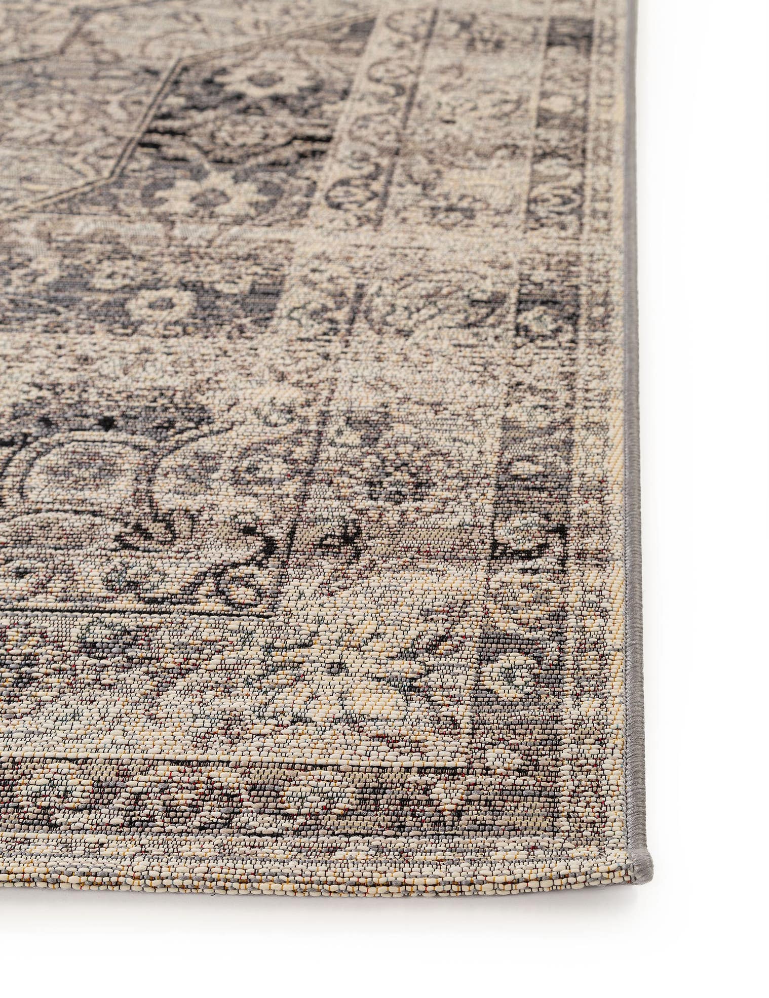 Rug made of 76% Polypropylene, 23% Polyester, 1% Latex in Grey with a 1- 5 mm high pile by benuta Nest