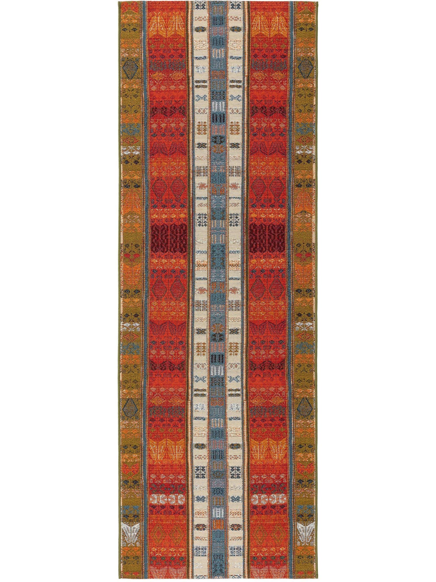 Teppich aus 76% Polypropylen, 23% Polyester, 1% Latex in Multicolor mit bis 5 mm hohem Flor von benuta Nest