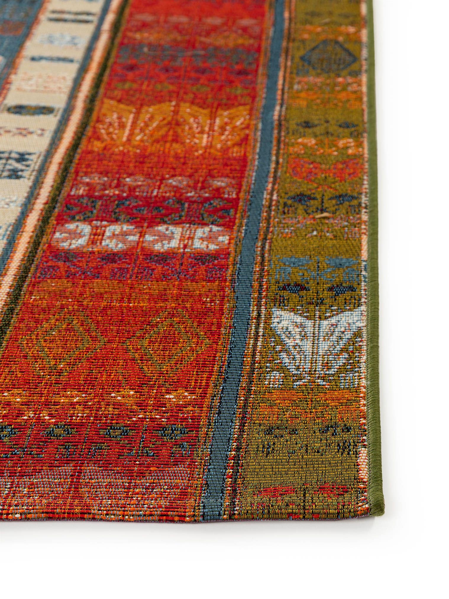 Teppich aus 76% Polypropylen, 23% Polyester, 1% Latex in Multicolor mit bis 5 mm hohem Flor von benuta Nest
