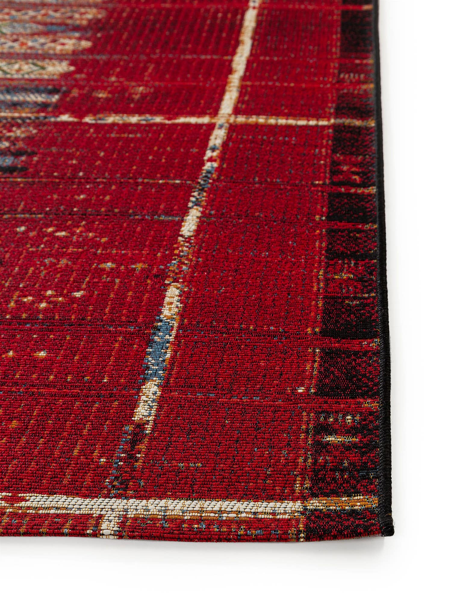 Teppich aus 76% Polypropylen, 23% Polyester, 1% Latex in Multicolor mit bis 5 mm hohem Flor von benuta Nest