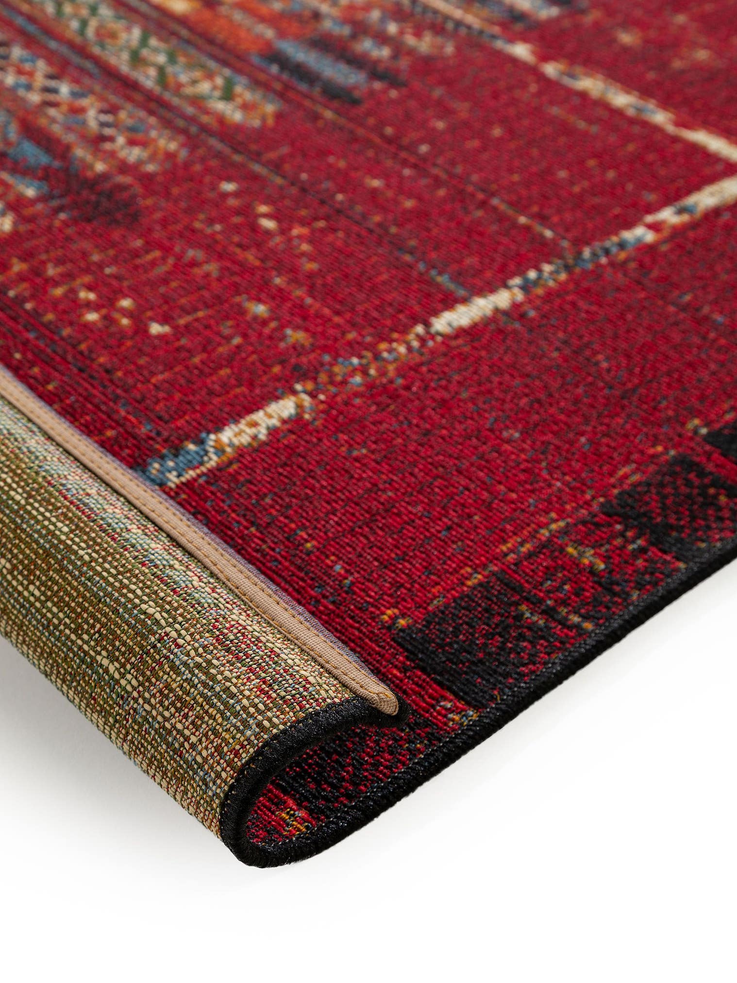 Teppich aus 76% Polypropylen, 23% Polyester, 1% Latex in Multicolor mit bis 5 mm hohem Flor von benuta Nest
