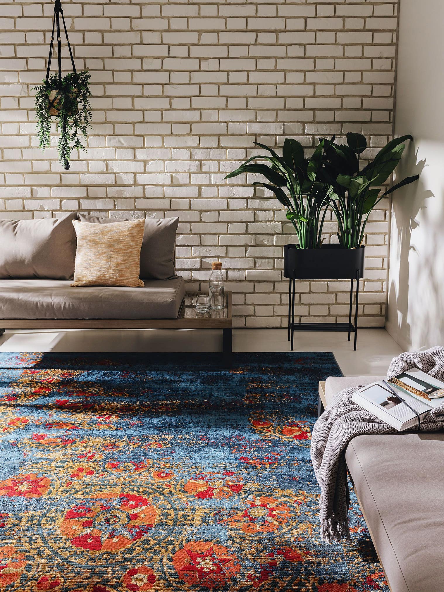 Koberec z 76 % polypropylen, 23 % polyester, 1 % latex. v Vícebarevné s vlasem výšky do 5 mm od benuta Nest