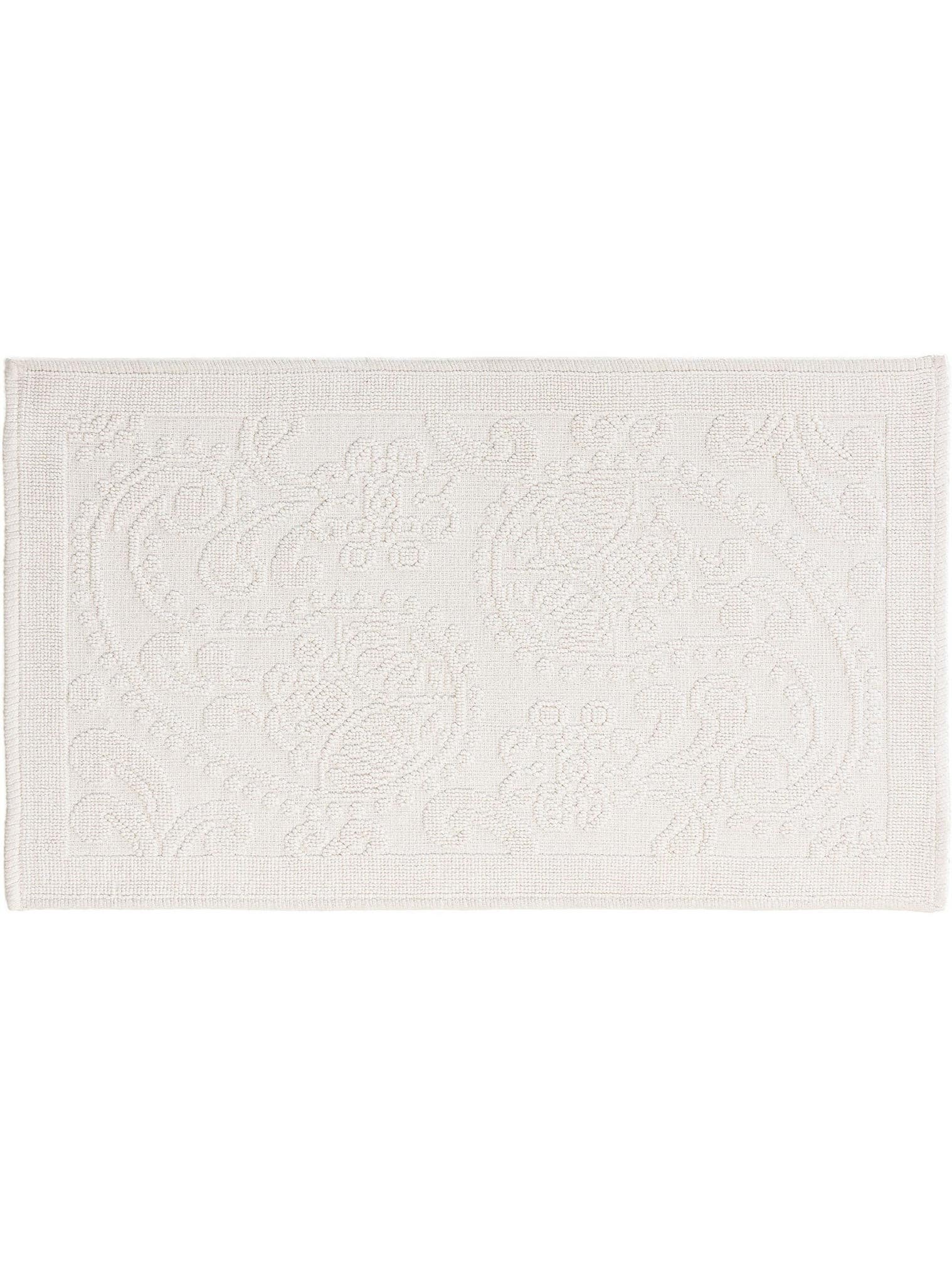 Tæppe af 100% Bomuld i Beige med 1- 5 mm høj luv fra benuta Nest