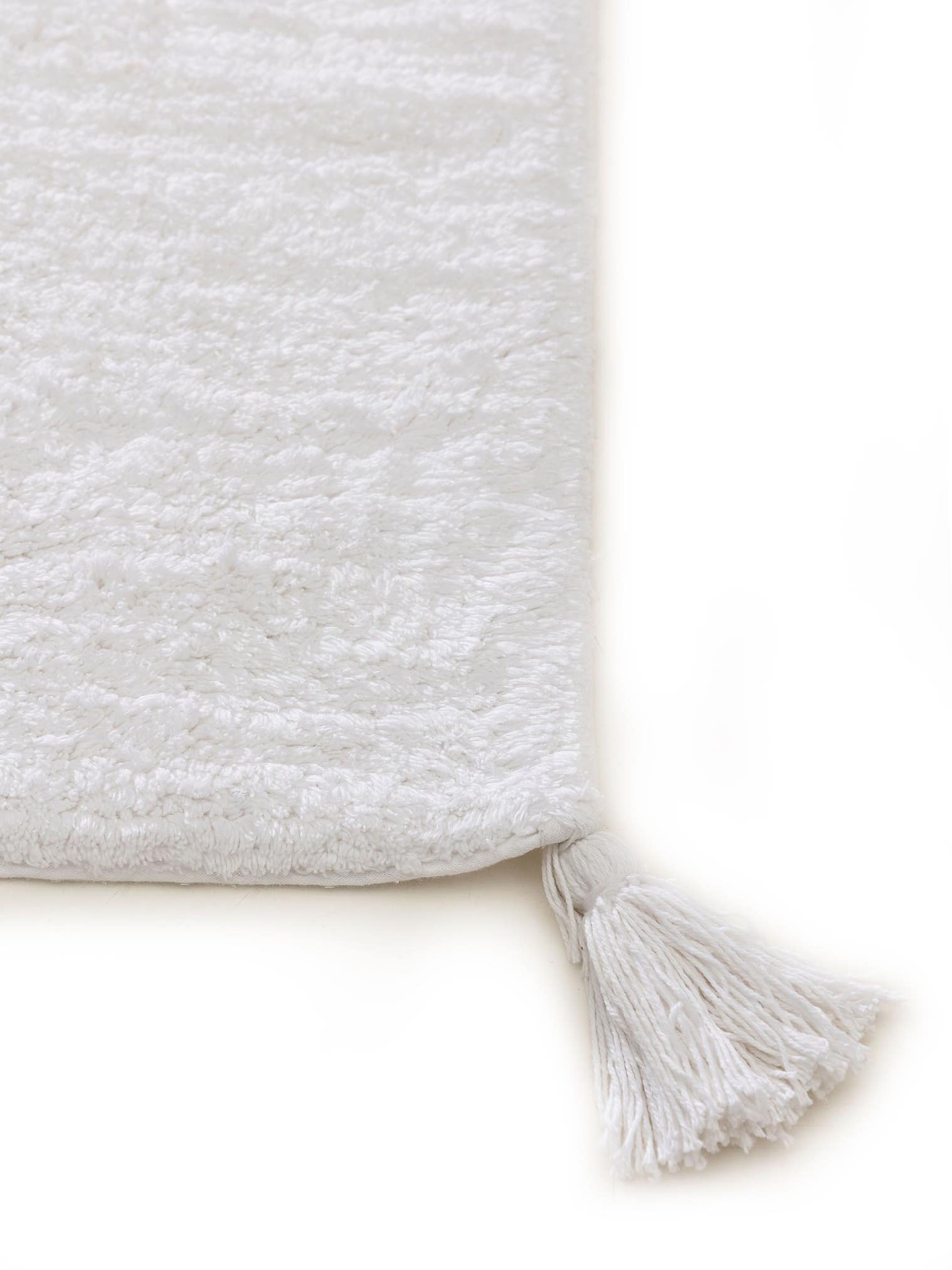 Teppich aus 100% Baumwolle in Beige mit 6 bis 10 mm hohem Flor von benuta