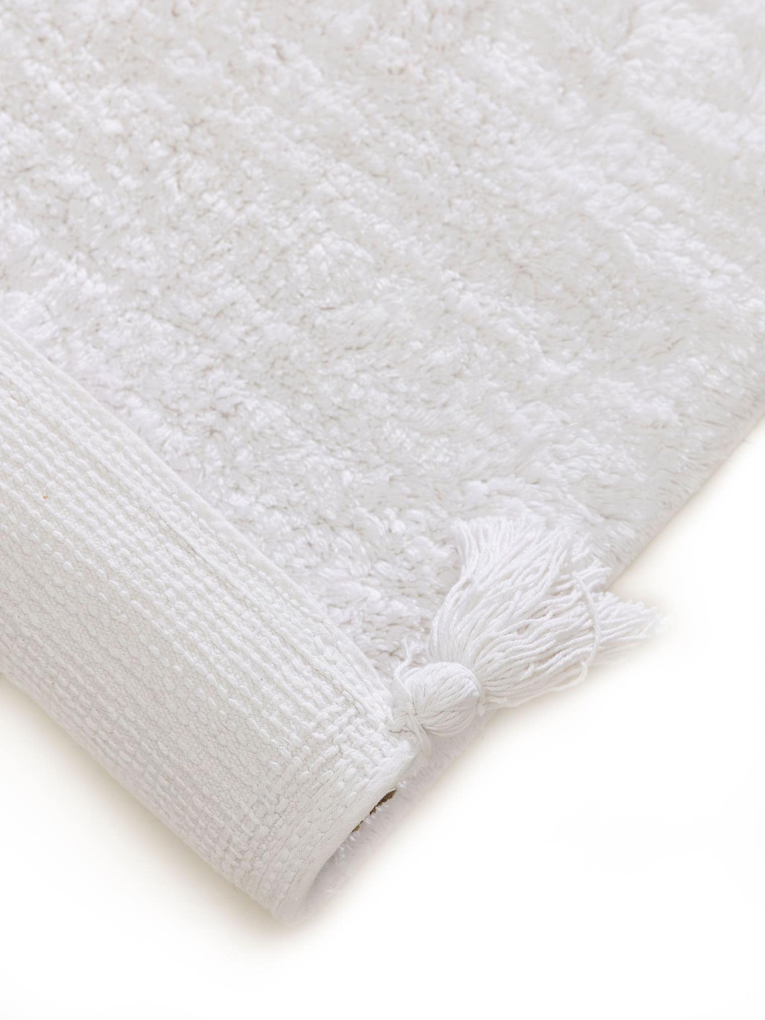 Teppich aus 100% Baumwolle in Beige mit 6 bis 10 mm hohem Flor von benuta