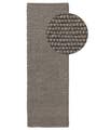 Wollteppich Läufer Beads Grau
