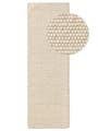 Wollteppich Läufer Beads Cream