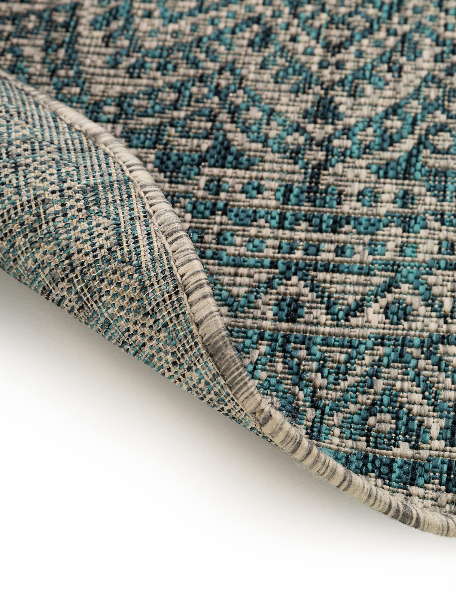 Teppich aus 100% Polypropylen in Beige mit bis 5 mm hohem Flor von benuta Nest