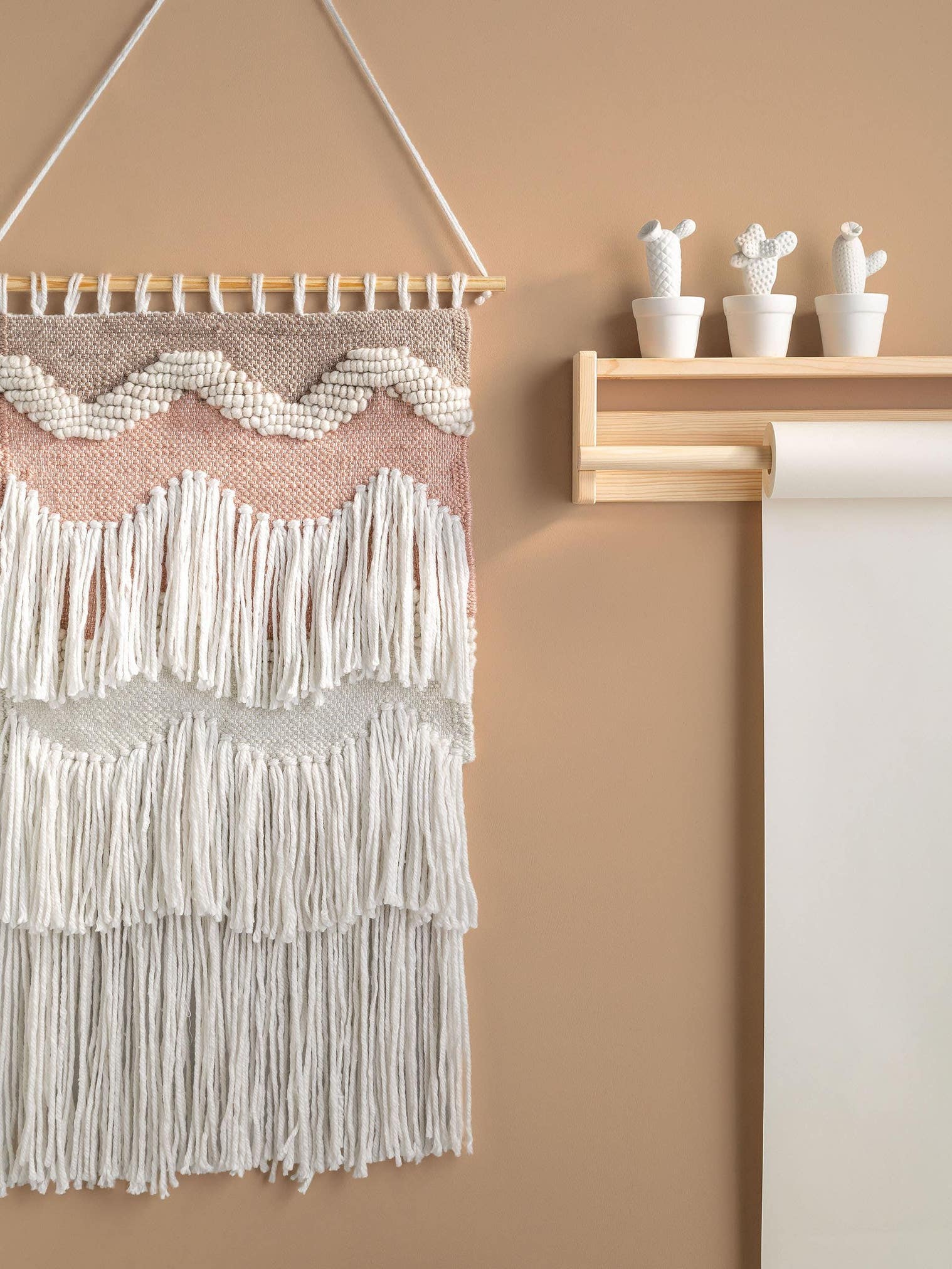 Wanddeko Samira Multicolor im Design Abstrakt aus 60% Polyester, 40% Wolle von Lytte