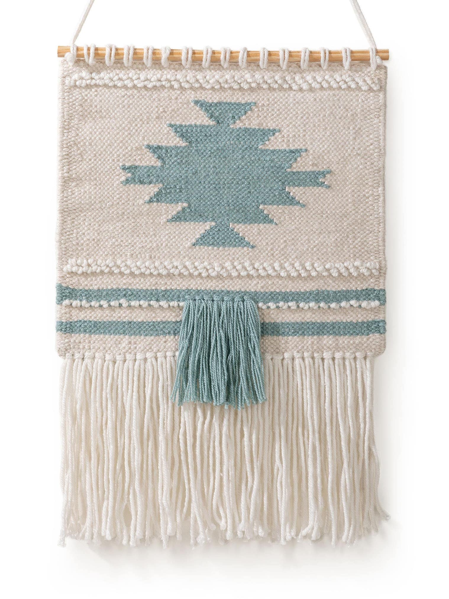 Väggdekoration Mika Creme/turkos med Traditionell-design i 100% Polyethylen från Lytte
