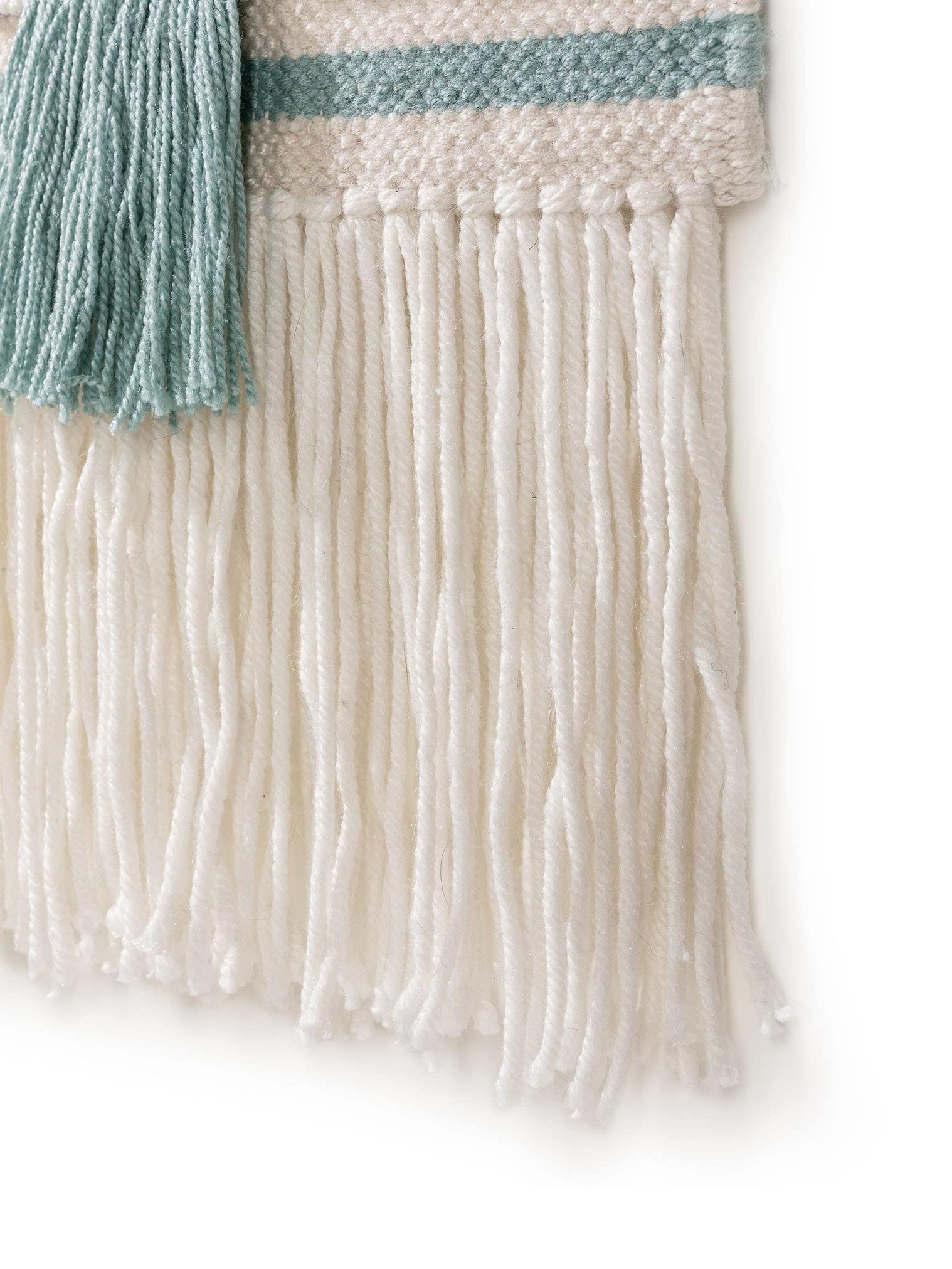 Väggdekoration Mika Creme/turkos med Traditionell-design i 100% Polyethylen från Lytte