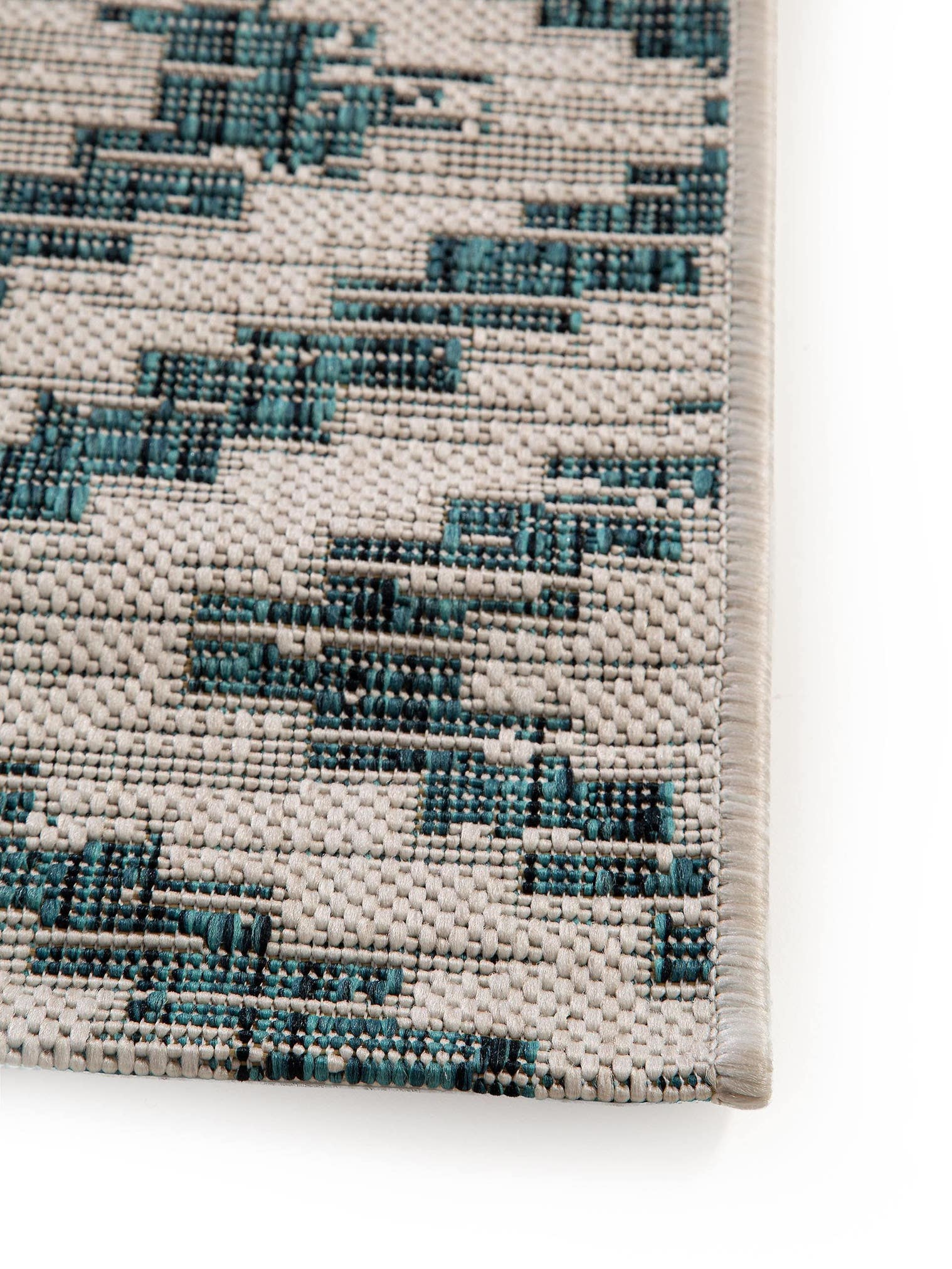 Teppich aus 100% Polypropylen in Blau mit bis 5 mm hohem Flor von benuta