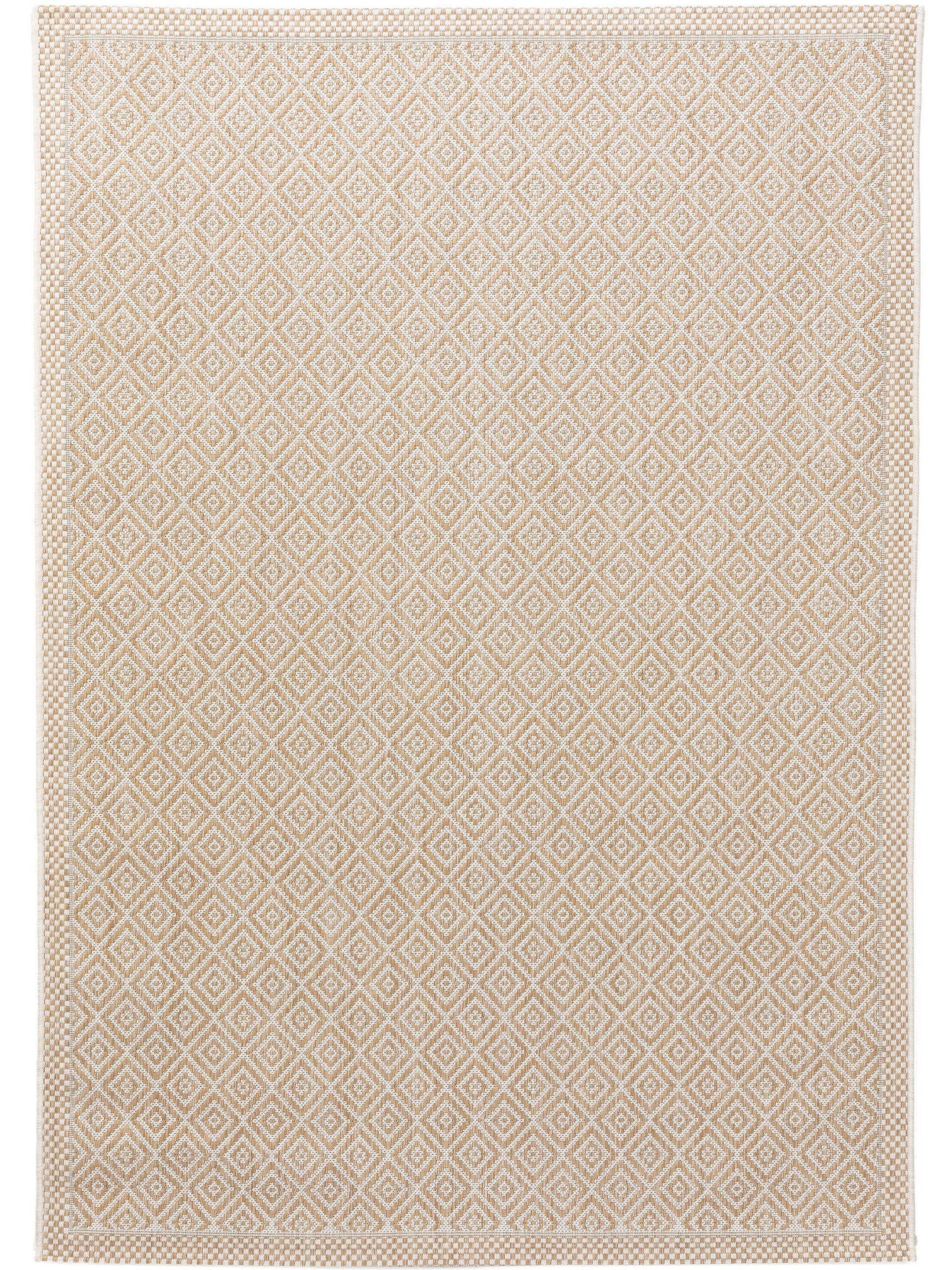 Teppich aus 100% Polypropylen in Beige mit bis 5 mm hohem Flor von benuta Nest