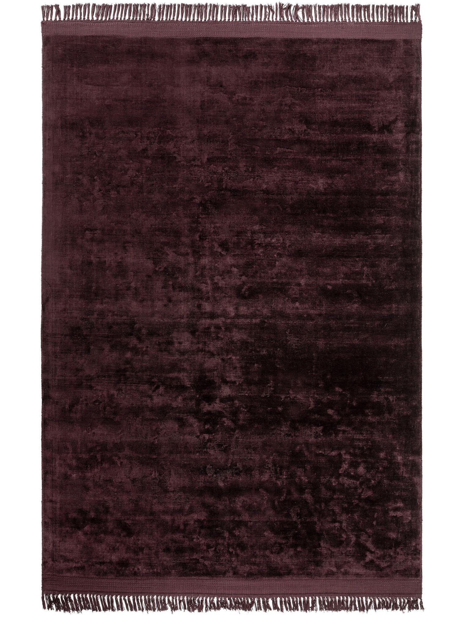 Rug made of 100% Viscose in Red with a 11 - 20 mm high pile by benuta Finest