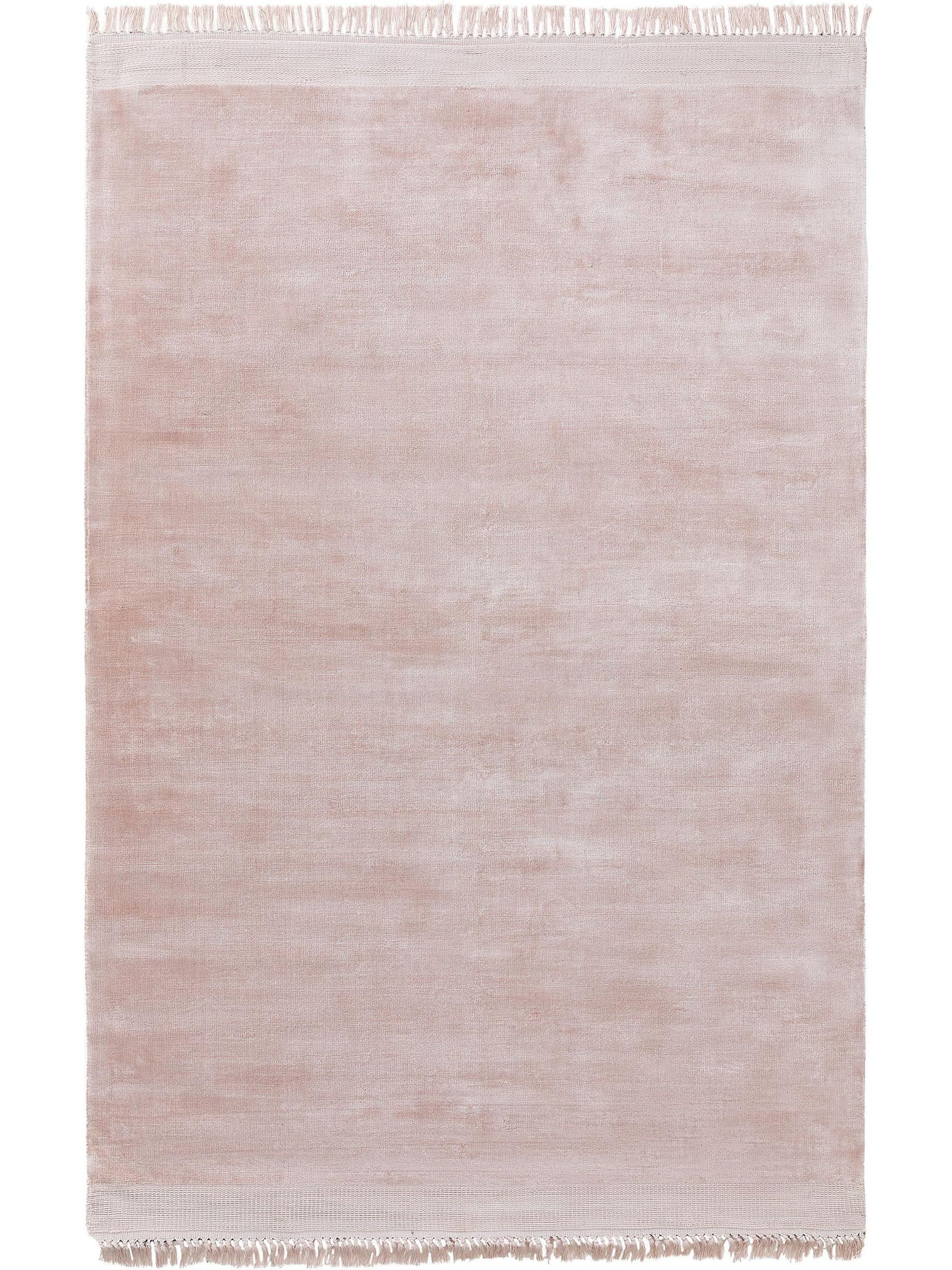 Rug made of 100% Viscose in Pink with a 11 - 20 mm high pile by benuta Finest