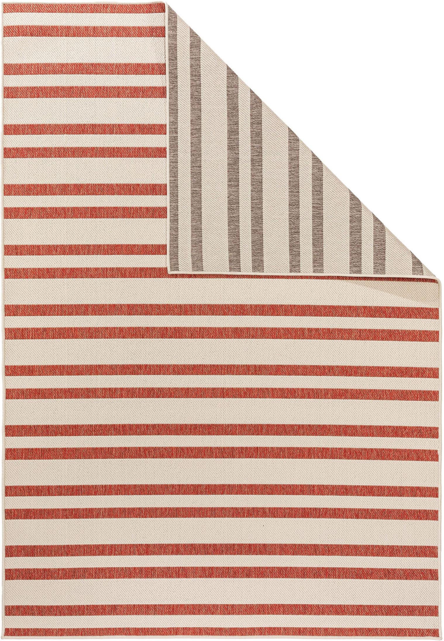 Teppich aus 100% Polypropylen in Beige mit bis 5 mm hohem Flor von benuta Nest