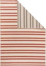 Alfombra doble cara Terrazzo Beige/Rojo
