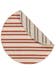 Reversible Round Rug Terrazzo Beige/Red