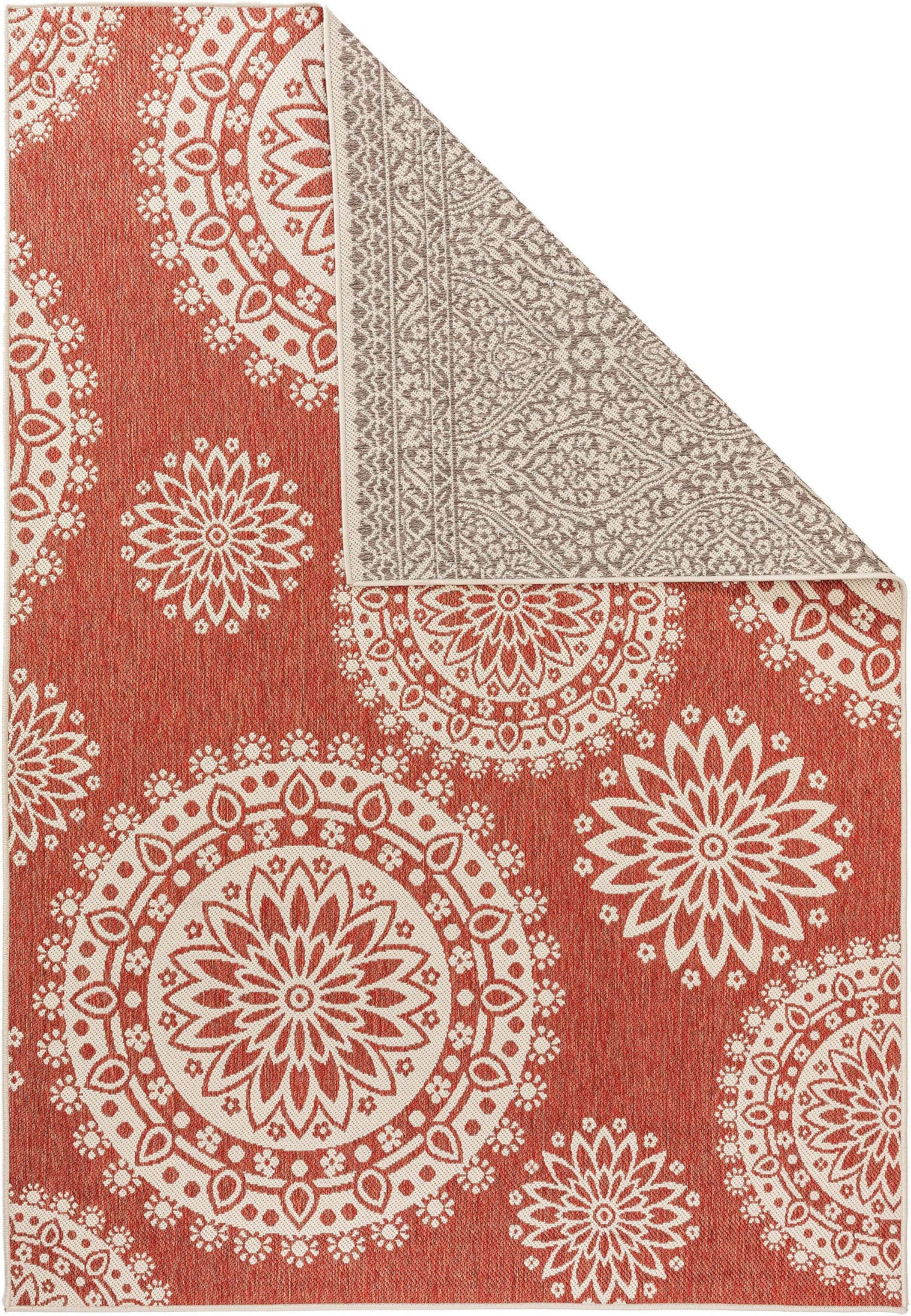 Tapis en 100% Polypropylène en Beige avec une pile de 1- 5 mm de hauteur de benuta Nest