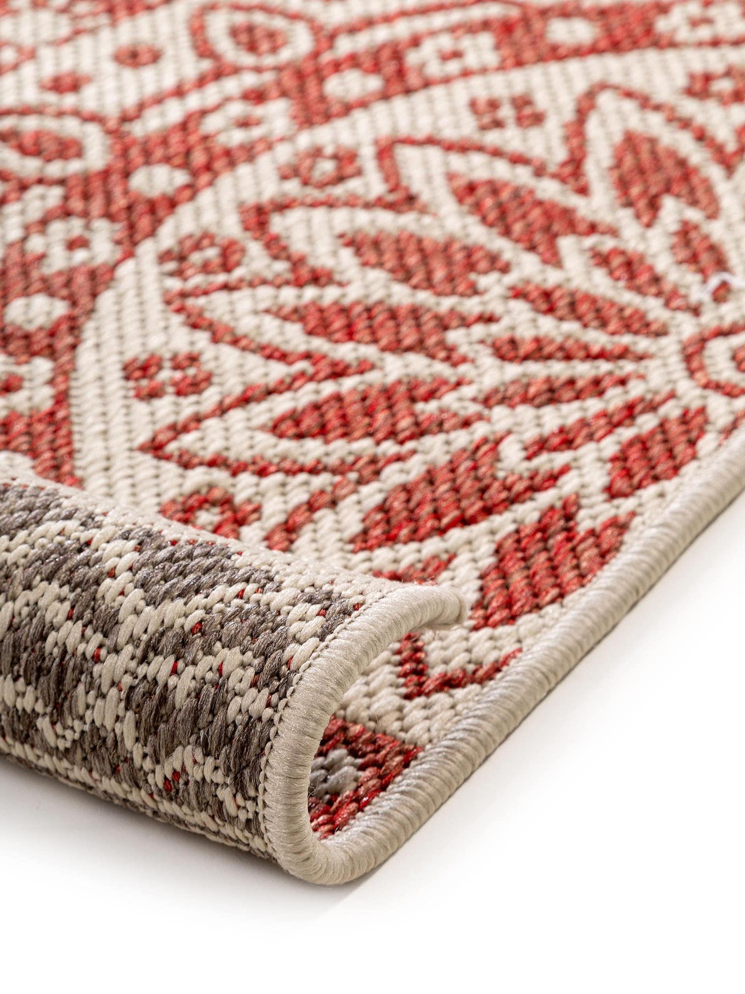 Tapis en 100% Polypropylène en Beige avec une pile de 1- 5 mm de hauteur de benuta Nest