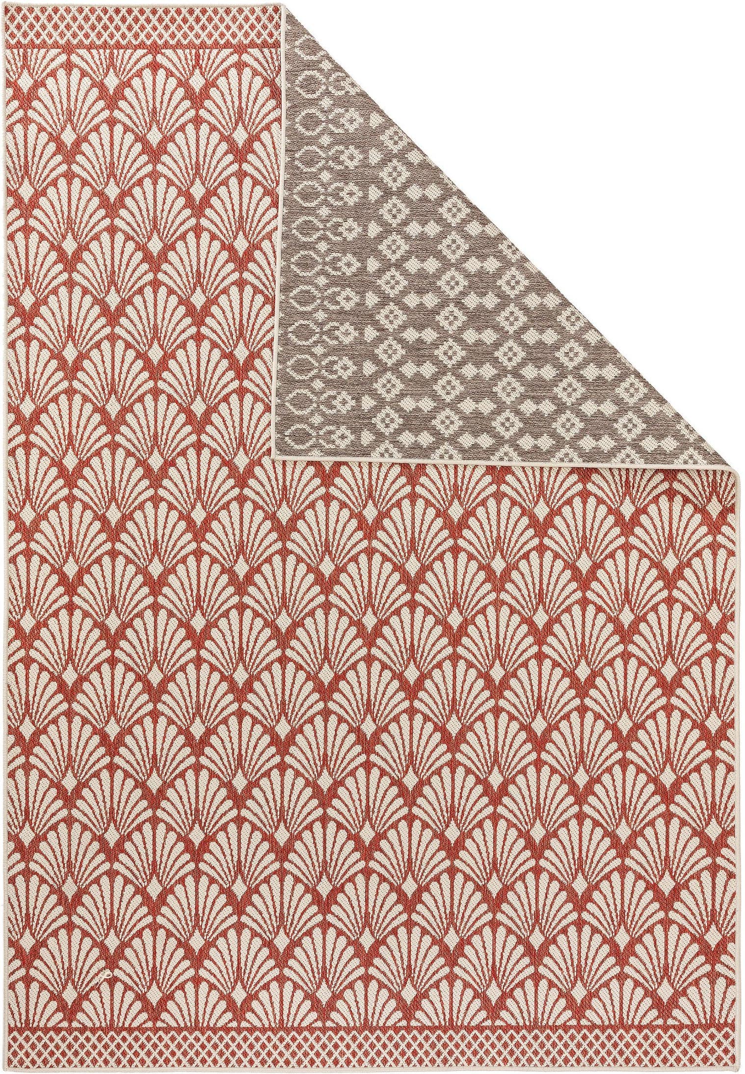 Teppich aus 100% Polypropylen in Beige mit bis 5 mm hohem Flor von benuta Nest