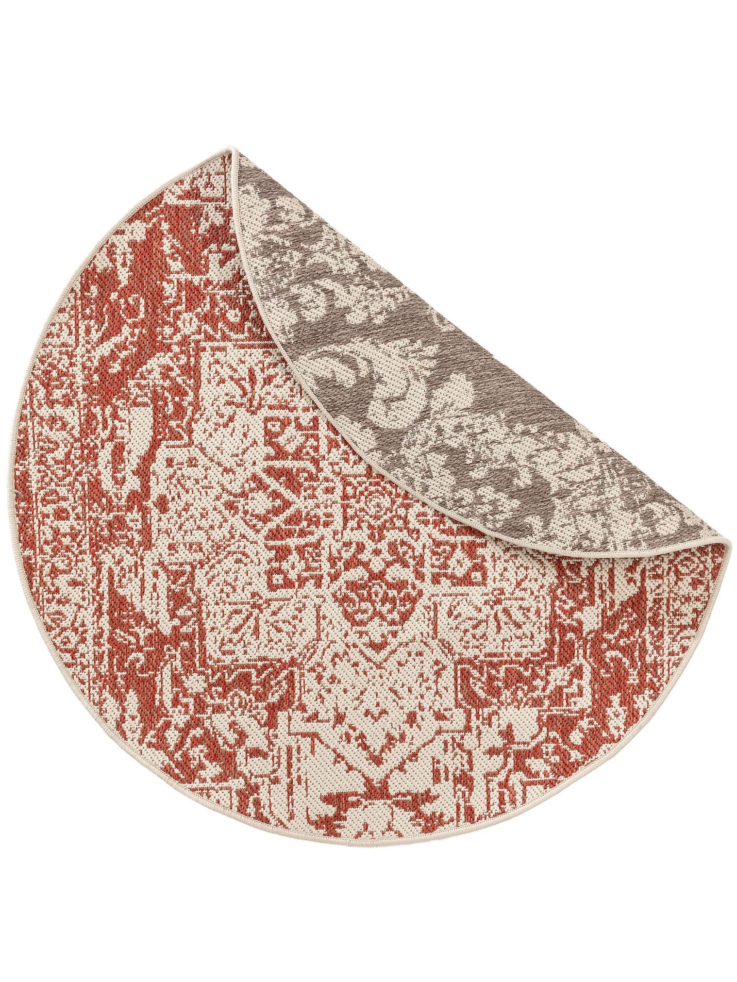 Teppich aus 100% Polypropylen in Orange mit bis 5 mm hohem Flor von benuta