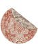 Wendeteppich rund Terrazzo Beige/Rot