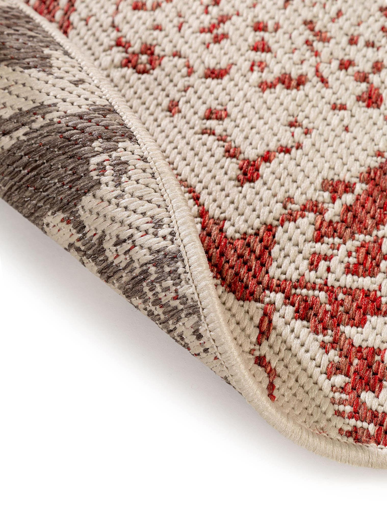 Teppich aus 100% Polypropylen in Orange mit bis 5 mm hohem Flor von benuta