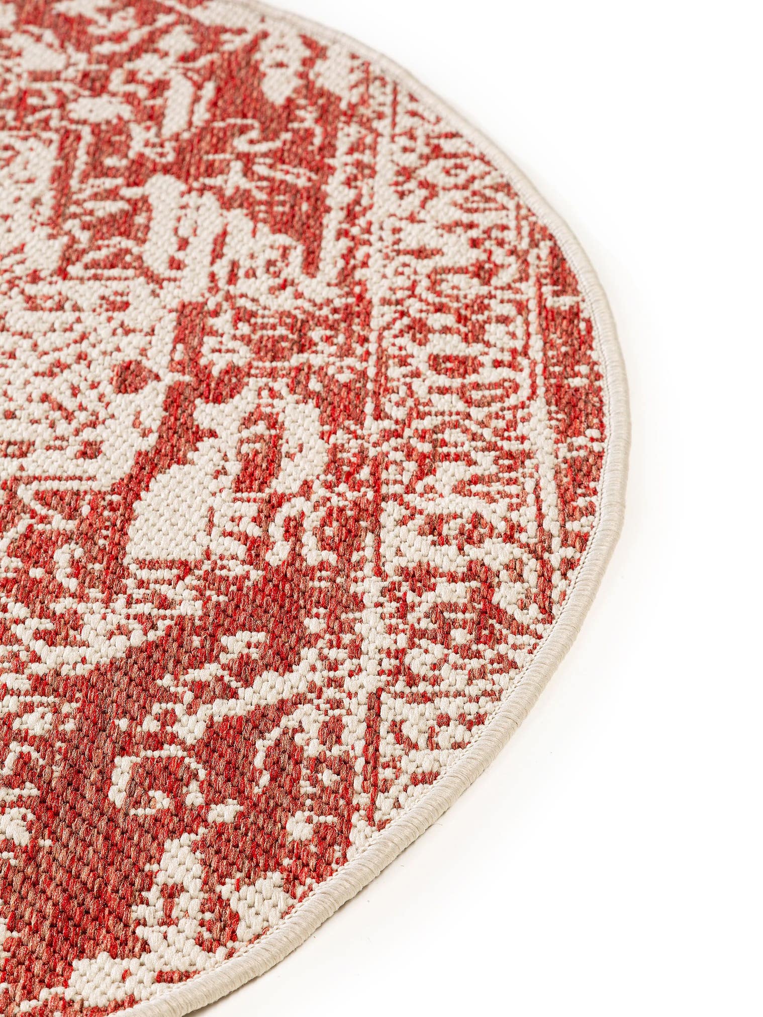 Teppich aus 100% Polypropylen in Orange mit bis 5 mm hohem Flor von benuta