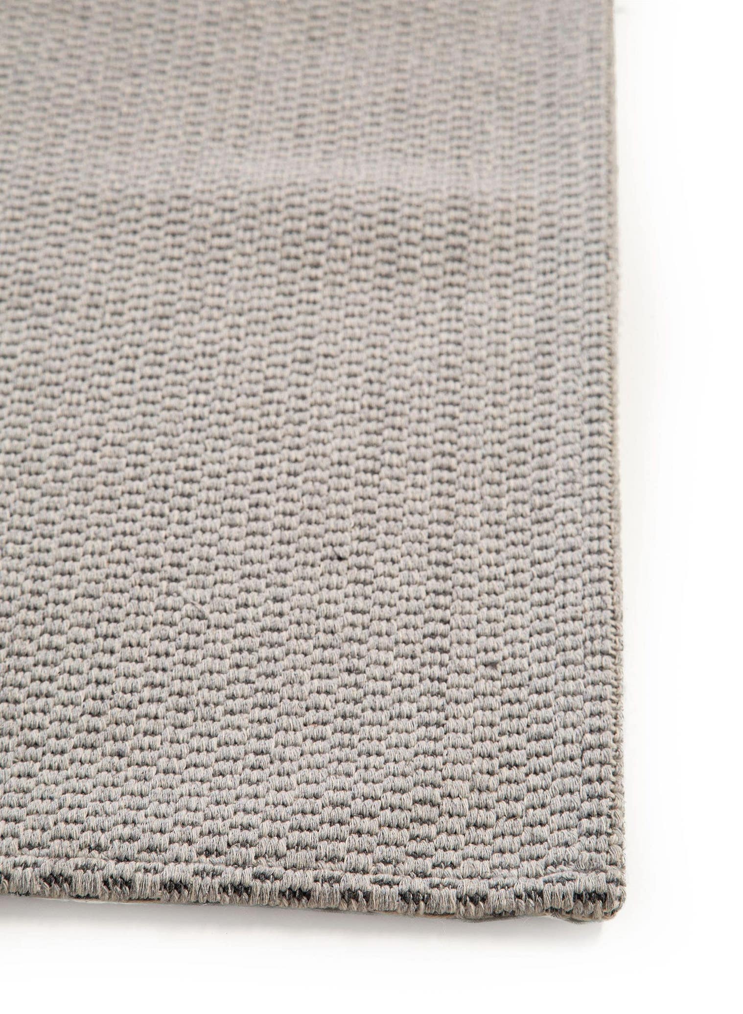 Teppich aus 100% Baumwolle in Grau mit bis 5 mm hohem Flor von benuta Nest