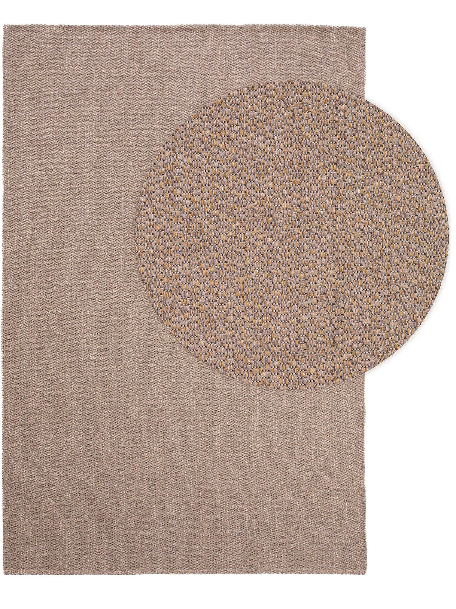 Teppich aus 100% Baumwolle in Taupe mit bis 5 mm hohem Flor von benuta Nest