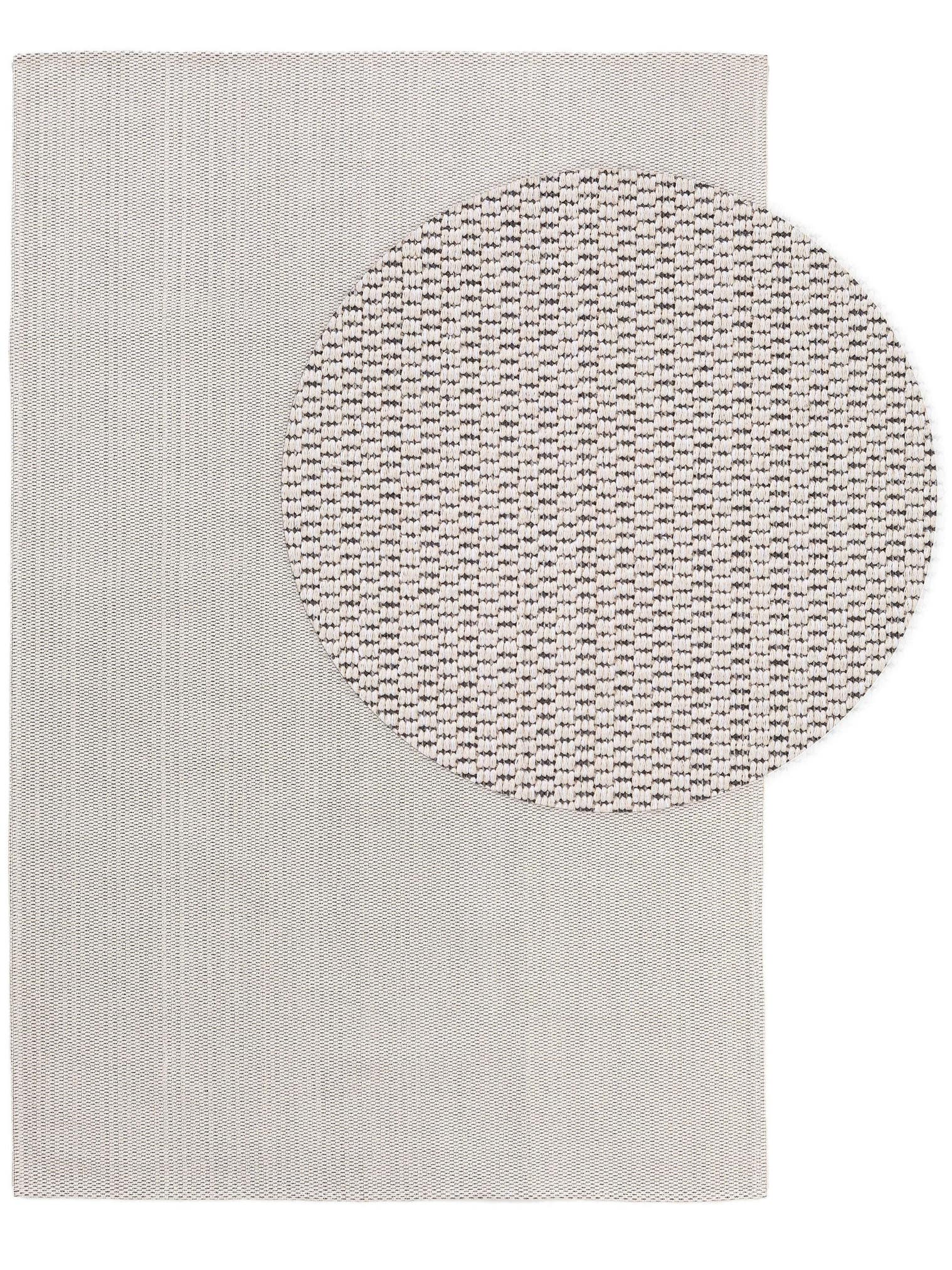 Teppich aus 100% Baumwolle in Beige mit bis 5 mm hohem Flor von benuta Nest