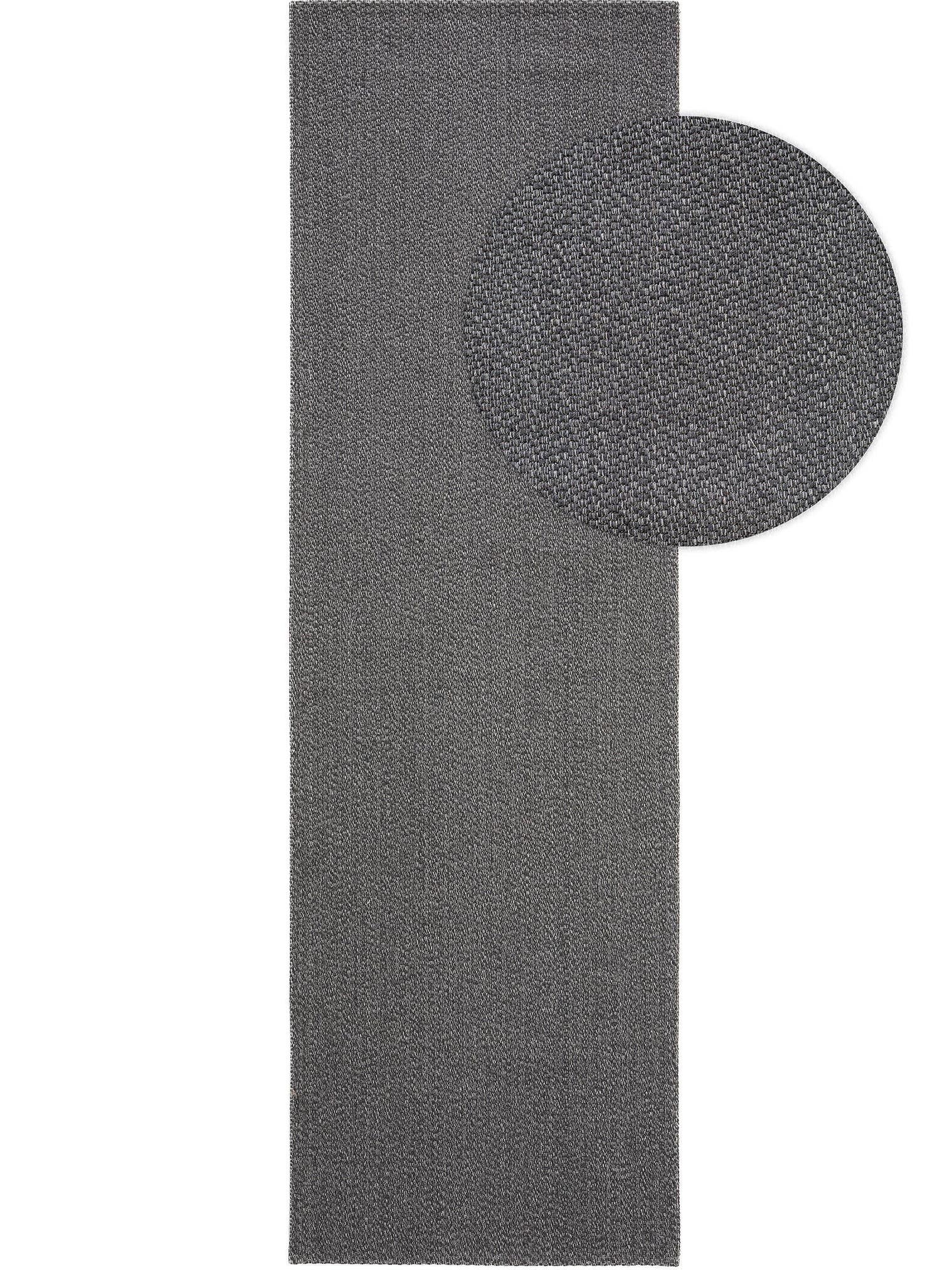 Teppich aus 100% Baumwolle in Grau mit bis 5 mm hohem Flor von benuta Nest