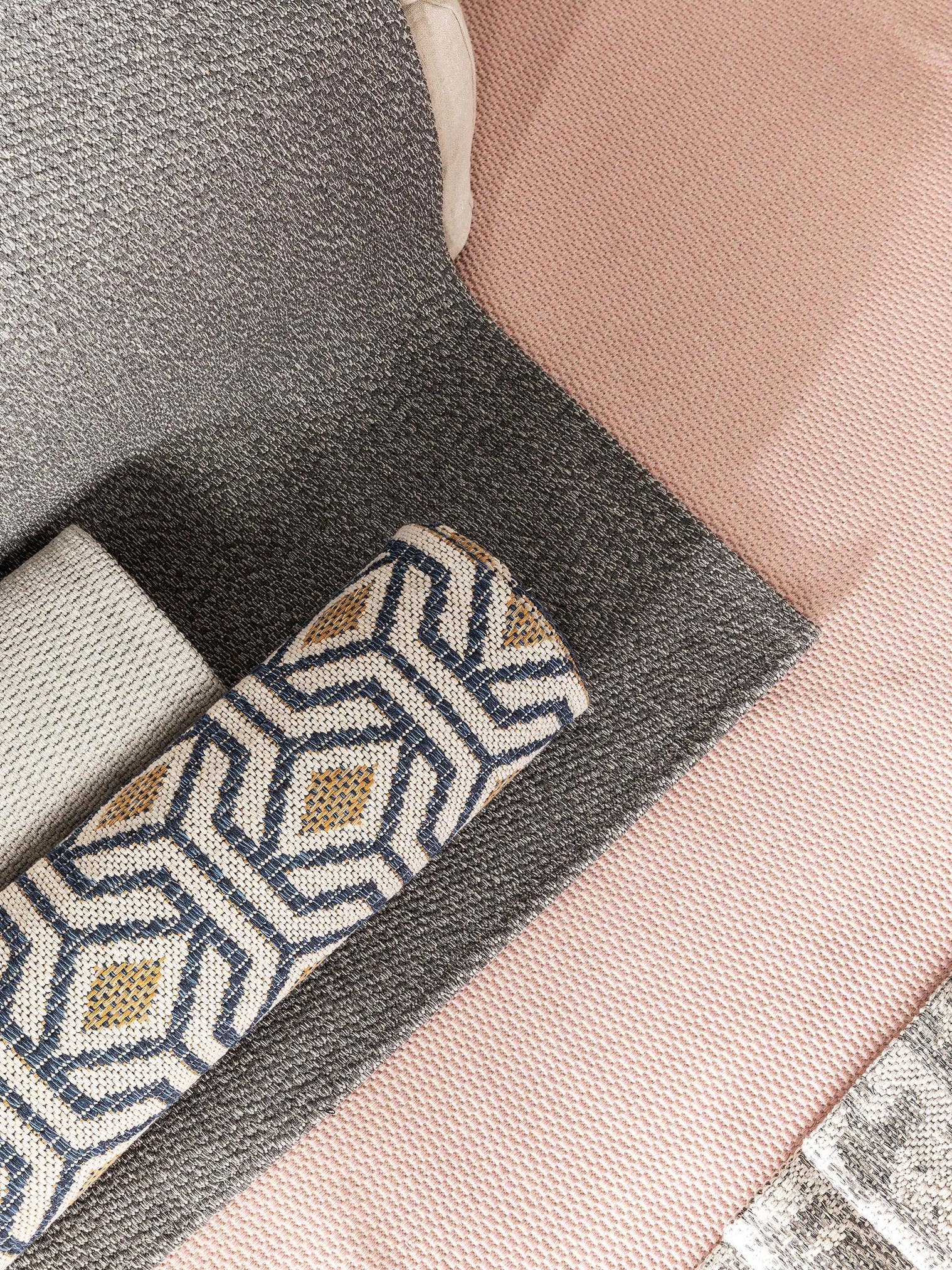 Teppich aus 100% Baumwolle in Rosa mit bis 5 mm hohem Flor von benuta Nest