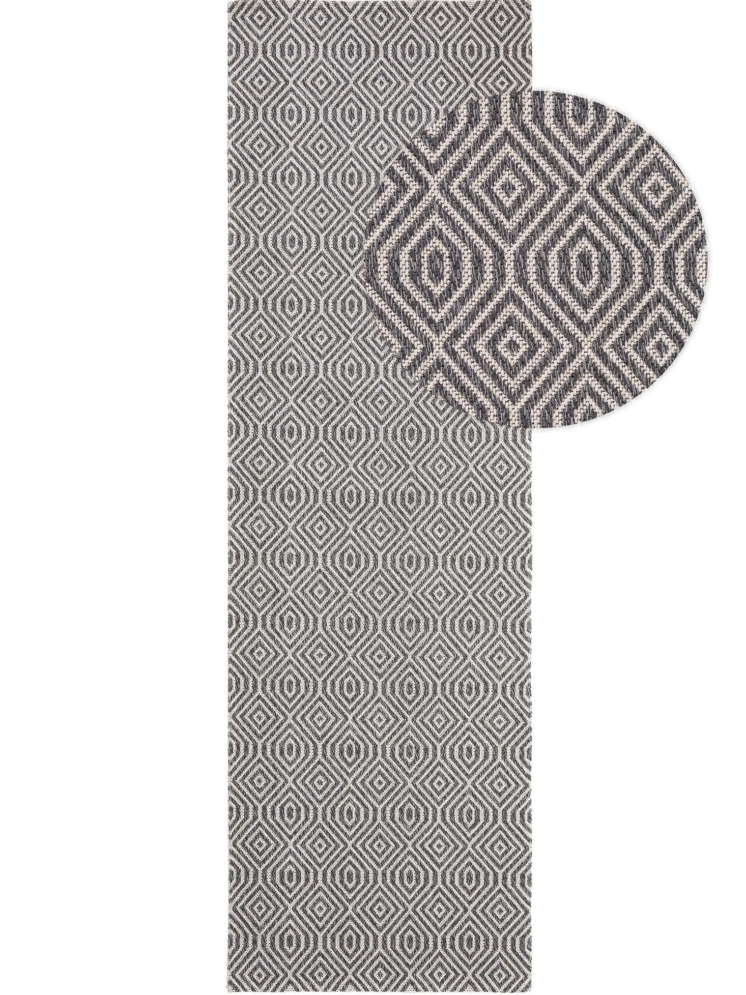 Teppich aus 100% Baumwolle in Grau mit bis 5 mm hohem Flor von benuta Nest