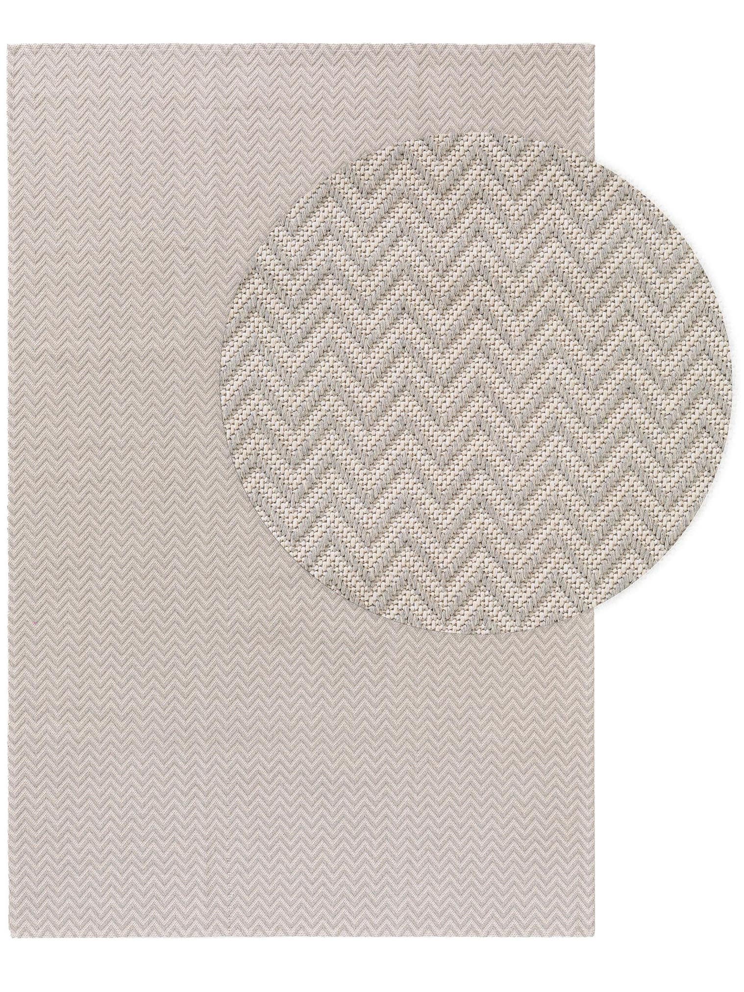 Teppich aus 100% Baumwolle in Grau mit bis 5 mm hohem Flor von benuta Nest