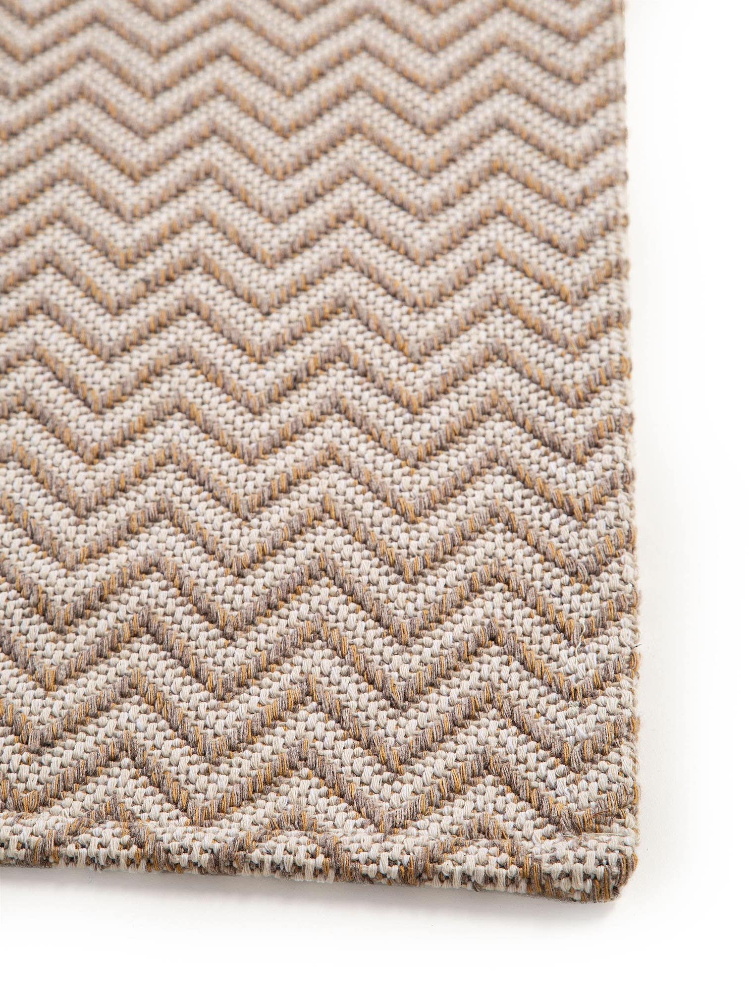 Teppich aus 100% Baumwolle in Taupe mit bis 5 mm hohem Flor von benuta Nest