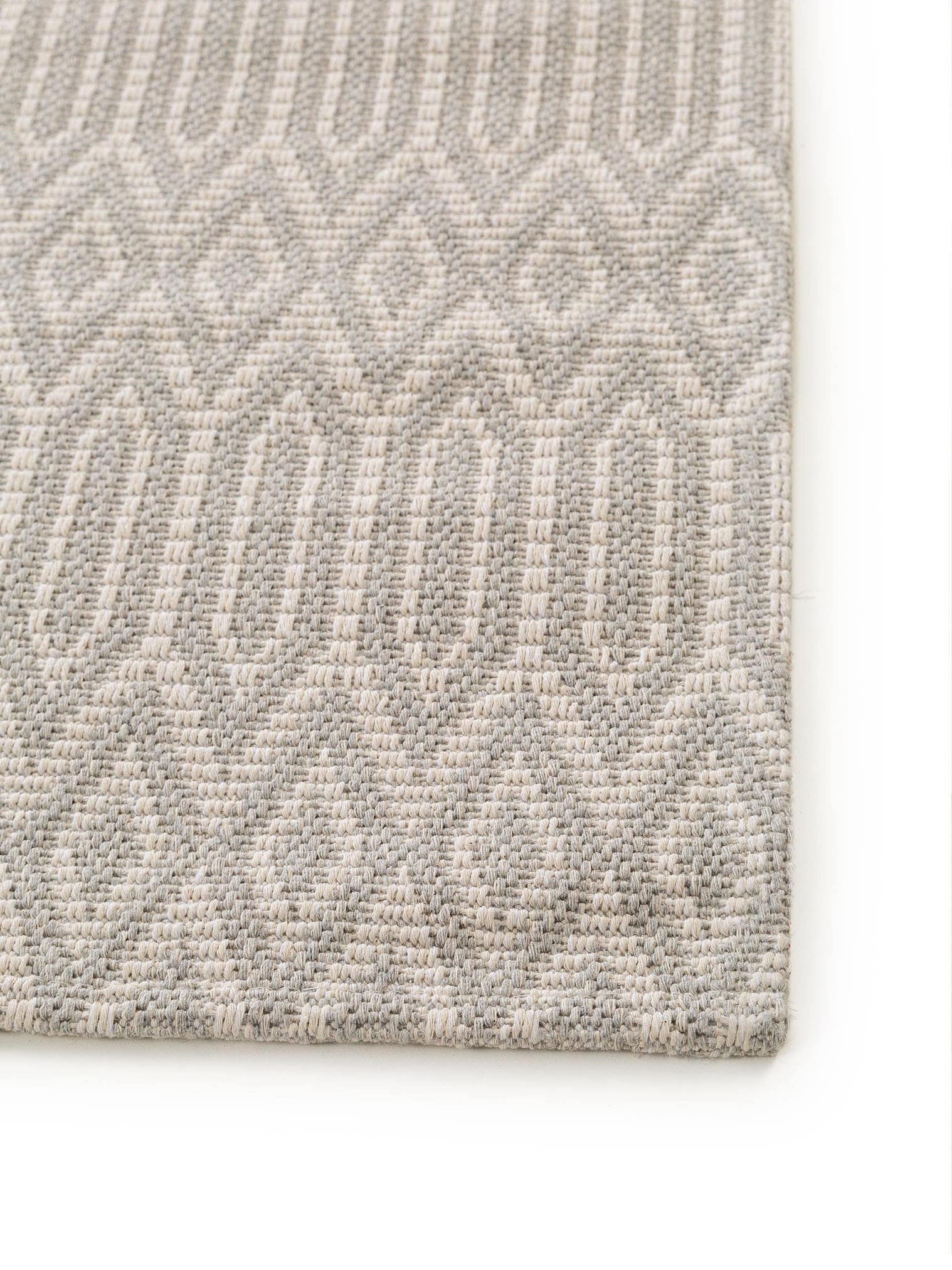 Teppich aus 100% Baumwolle in Grau mit bis 5 mm hohem Flor von benuta Nest