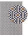Tapis en coton Cooper Bleu/Jaune
