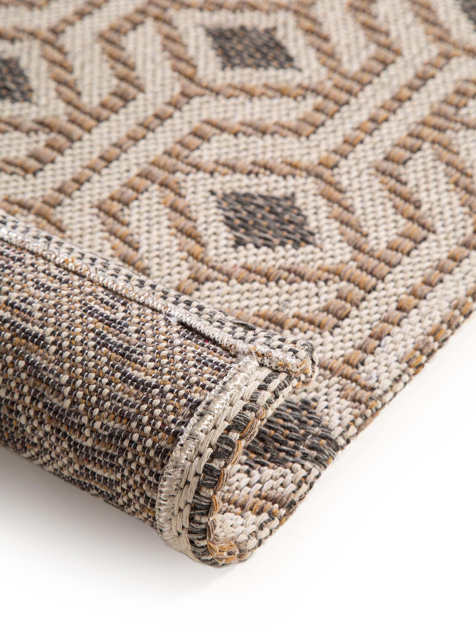 Teppich aus 100% Baumwolle in Taupe mit bis 5 mm hohem Flor von benuta Nest