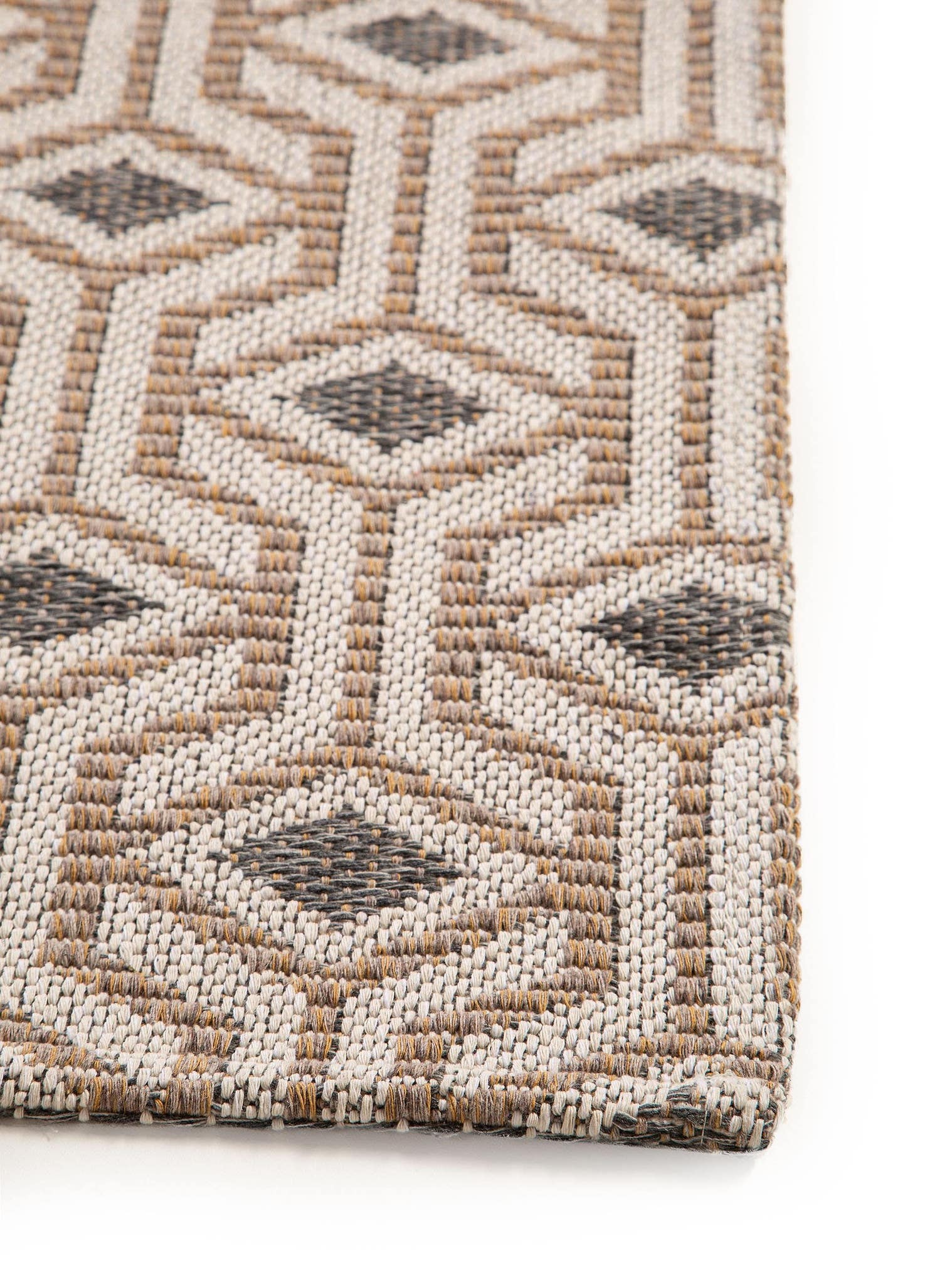 Teppich aus 100% Baumwolle in Taupe mit bis 5 mm hohem Flor von benuta Nest