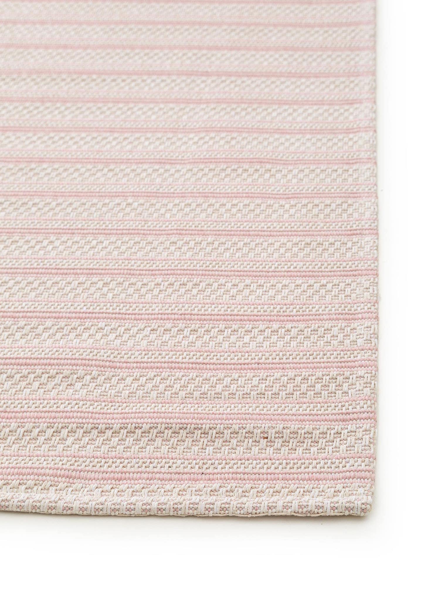 Teppich aus 100% Baumwolle in Rosa mit bis 5 mm hohem Flor von benuta