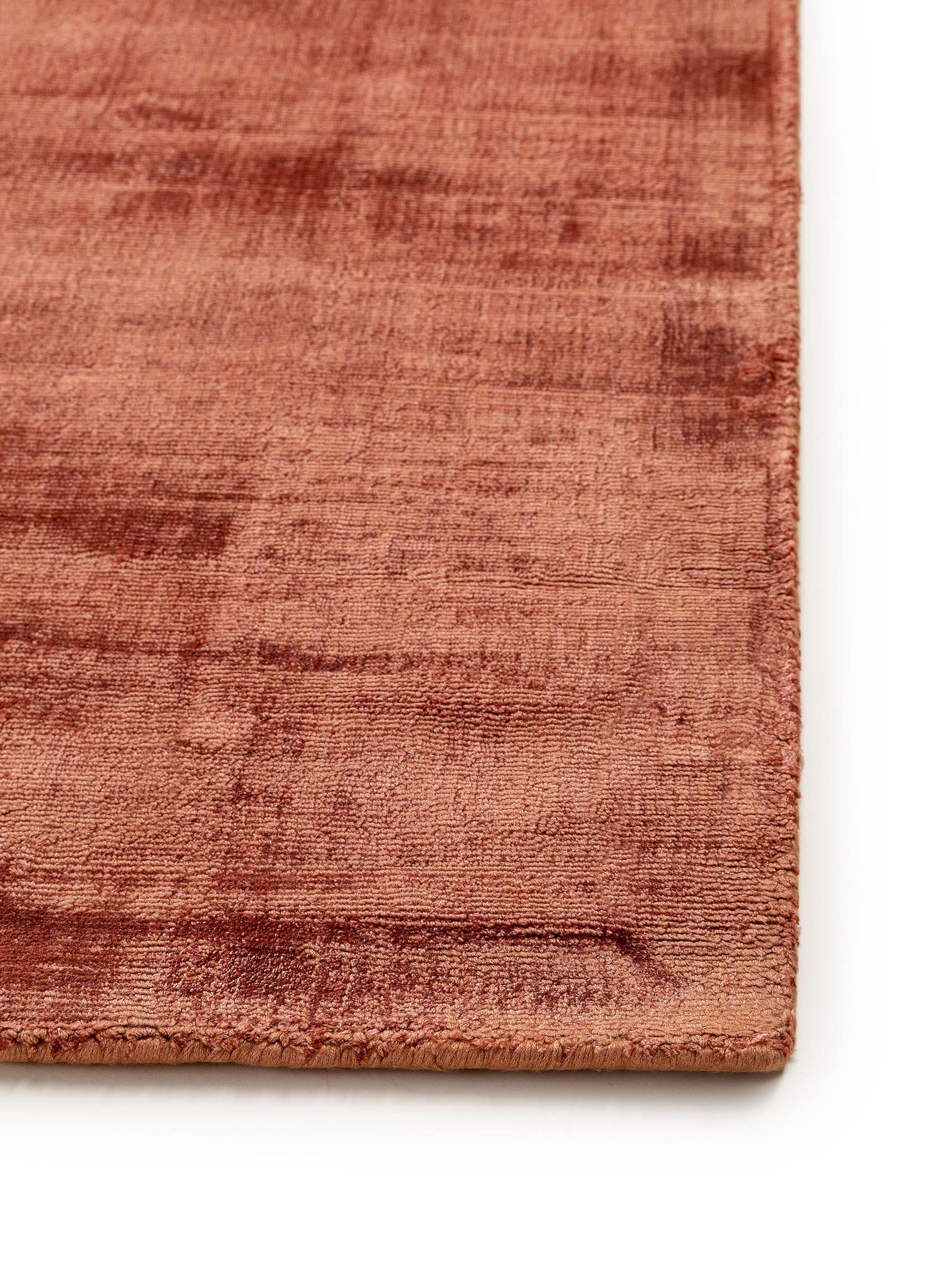 Tappeto di 100% Viscosa in Arancio con pelo alto 6 - 10 mm da benuta Pure