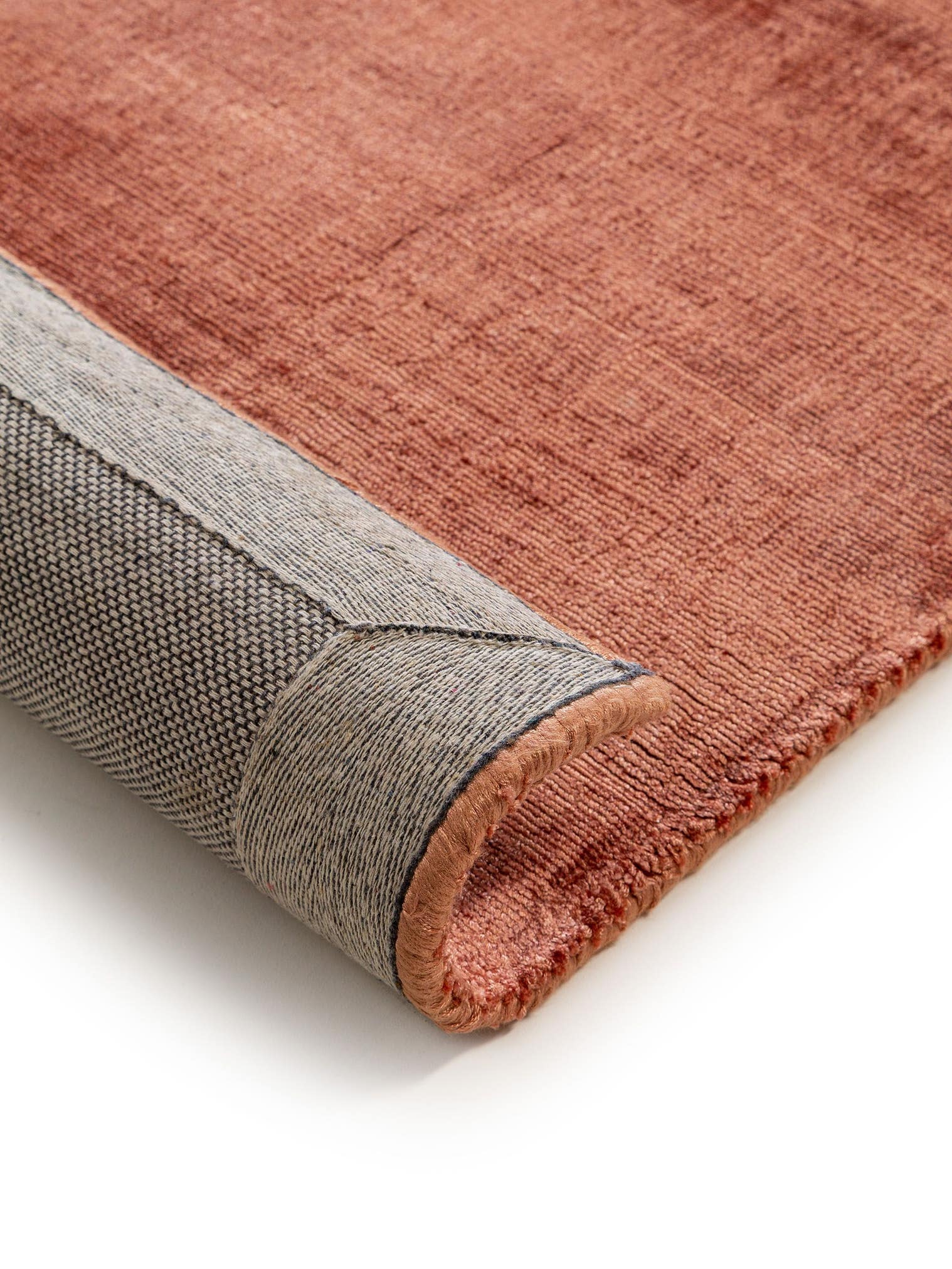 Tappeto di 100% Viscosa in Arancio con pelo alto 6 - 10 mm da benuta Pure