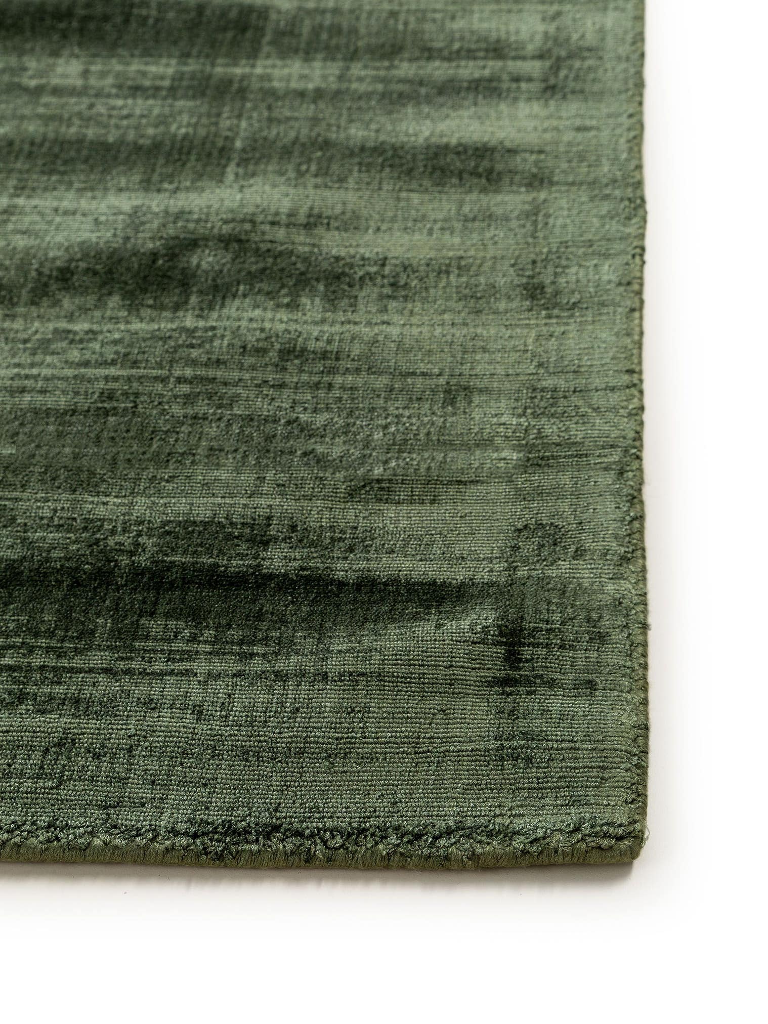 Tappeto di 100% Viscosa in Verde con pelo alto 6 - 10 mm da benuta Pure