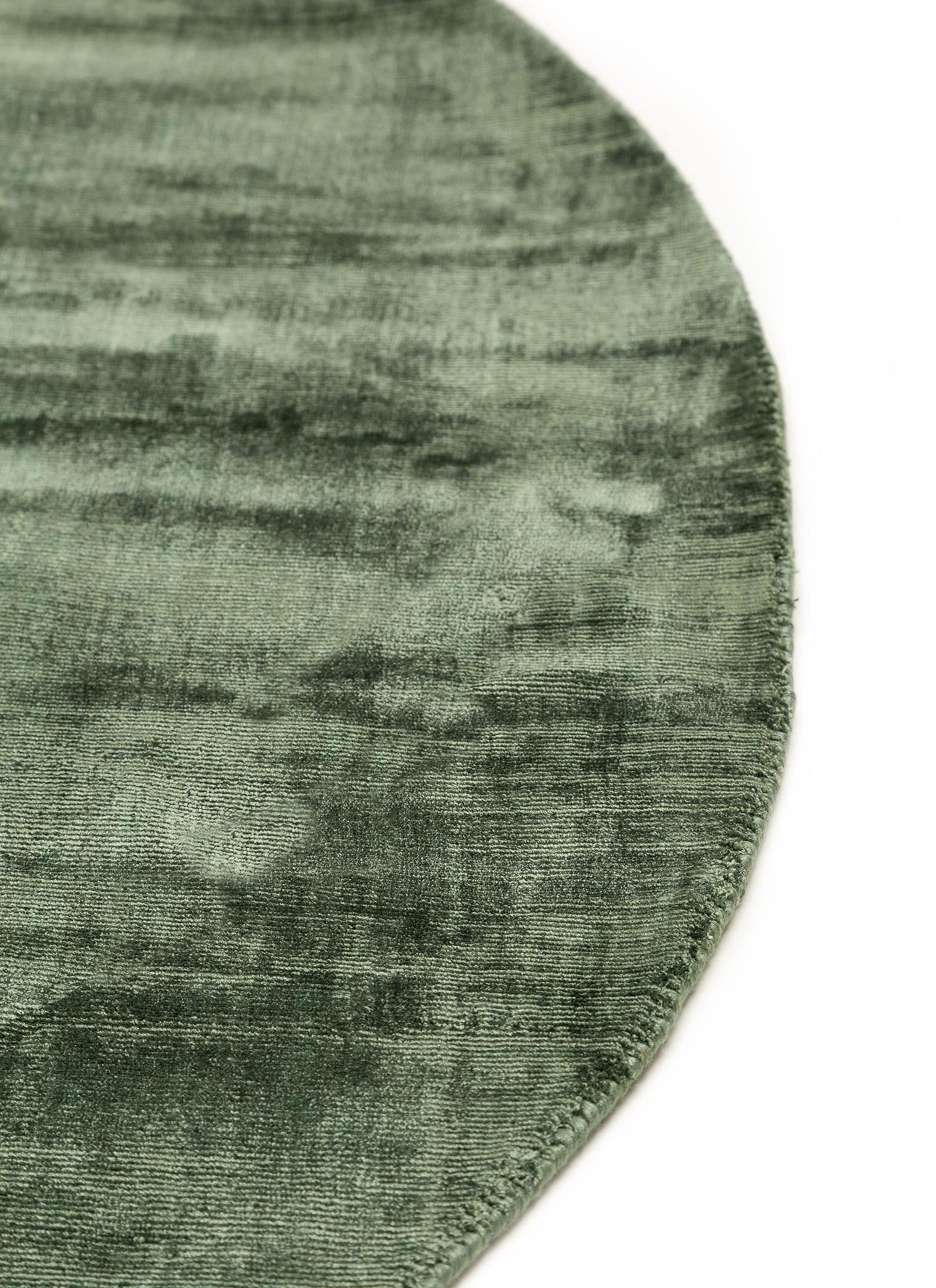Tappeto di 100% Viscosa in Verde con pelo alto 6 - 10 mm da benuta Pure