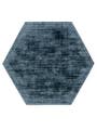 Viscose Rug Hexagon Nova Blue