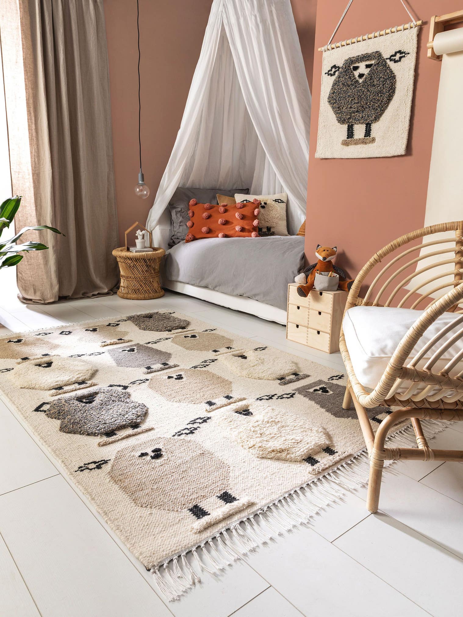 Tapis en 80% Wool, 20% Polyester en Beige avec une pile de 6 - 10 mm de hauteur de Lytte