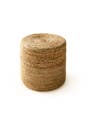 Handgefertigter Jute-Pouf Jutta Hellbraun