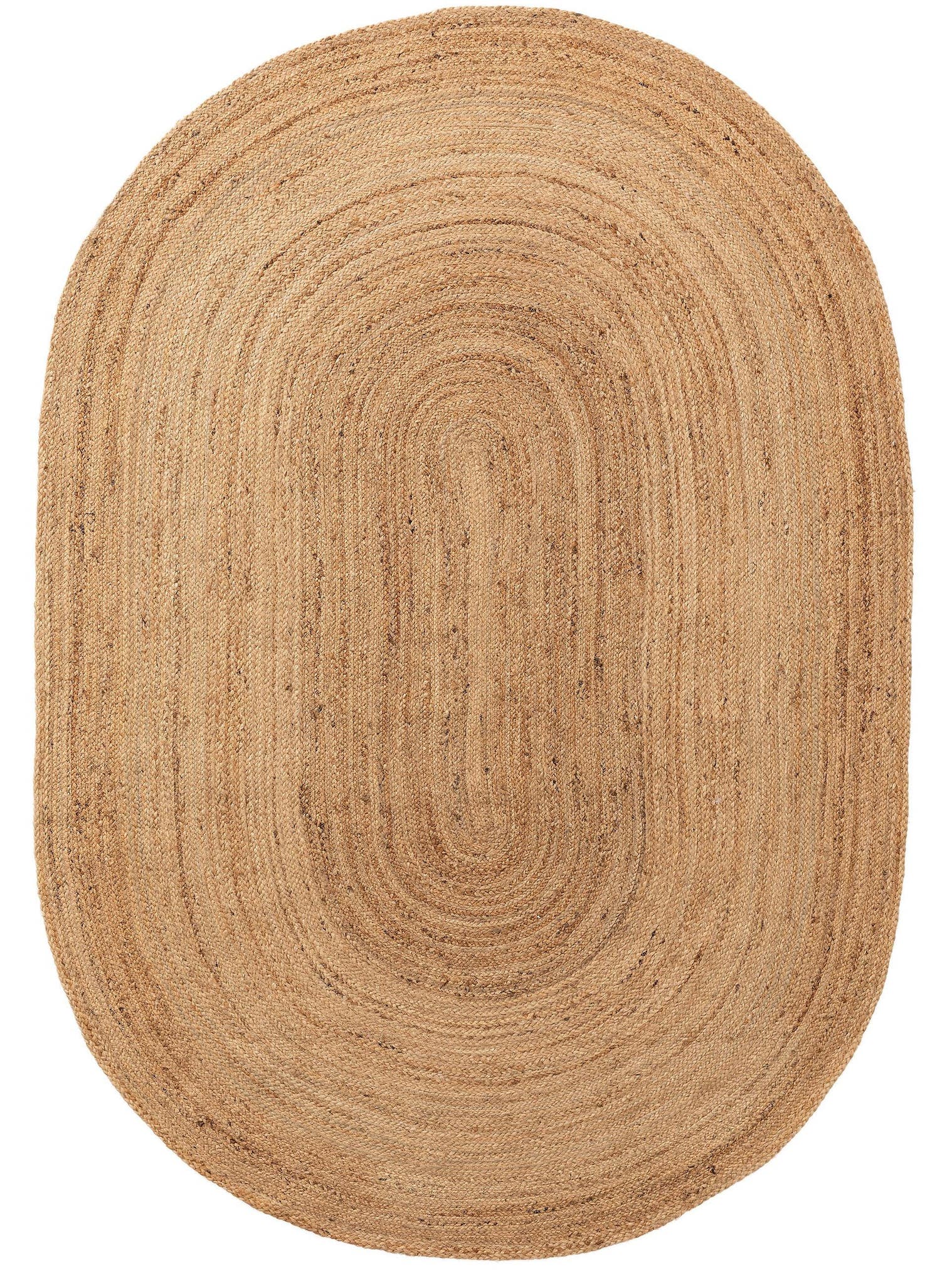 Rug made of 100% Jute in Brown with a 1- 5 mm high pile by benuta Pure